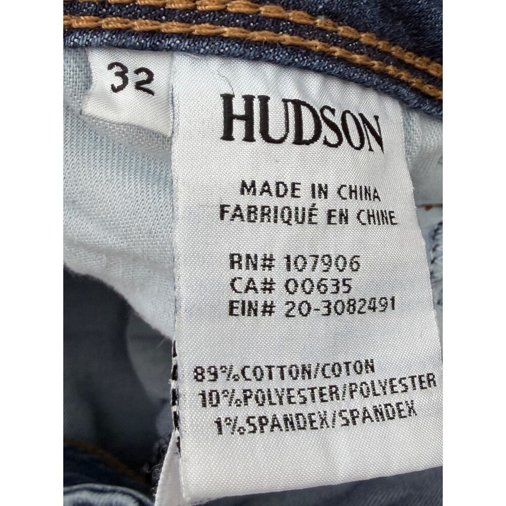 Hudson Jeans Mens 32 Blue Bootcut Stretch Denim Pants Flap Pocket - Picture 3 of 8